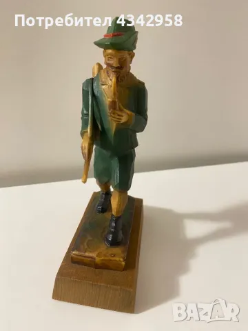 Vintage Hunting Man Figurine Germany , снимка 2 - Други ценни предмети - 48764964