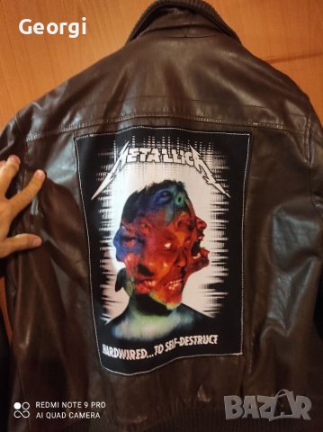 Metallica естествена кожа яке , снимка 5 - Якета - 38689280