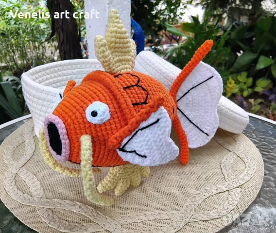 Magikarp Покемон Плетена играчка , снимка 4 - Други - 51379229