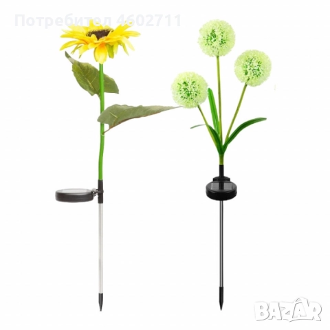 соларно цвете за вашия дом или градина , снимка 2 - Лед осветление - 51840958