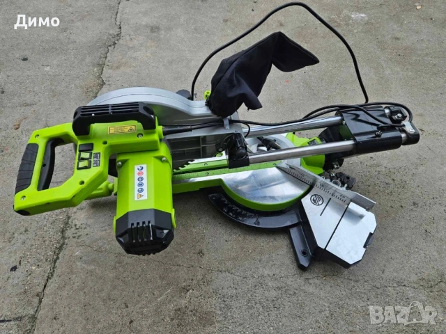 Настолен циркуляр (герунг) с плъзгач 2000W | Ø255 мм | Професионален, снимка 3 - Триони и циркуляри - 53323954