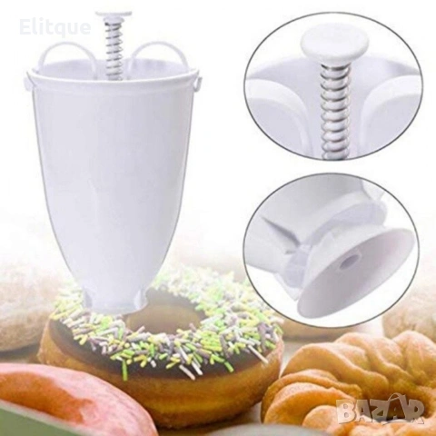 Уред – шприц за понички Donut Maker 🍩, снимка 10 - Други стоки за дома - 53271969