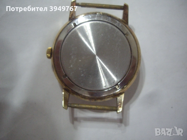 Руски мъжки ръчен позлатен часовник., снимка 2 - Мъжки - 51890626