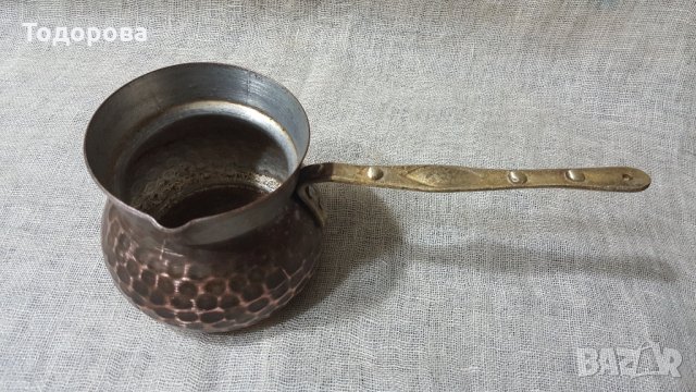 Ковано медно джезве, снимка 2 - Антикварни и старинни предмети - 27625638