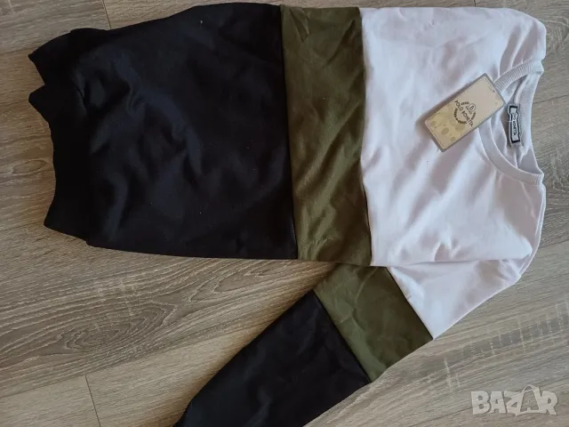 Дамска памучна нова блуза с дълъг ръкав в 3 цвята,р.М, снимка 5 - Блузи с дълъг ръкав и пуловери - 47946199