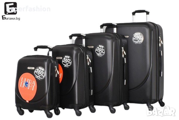 Твърди куфари в четири размера, няколк цвята, КОД:1217-4, снимка 3 - Куфари - 40006917