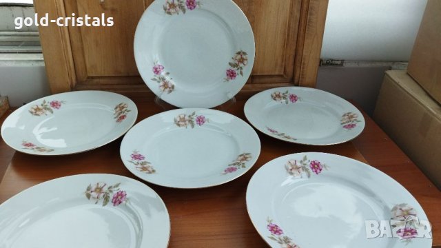 Стар български порцелан чинии, снимка 3 - Антикварни и старинни предмети - 33044916