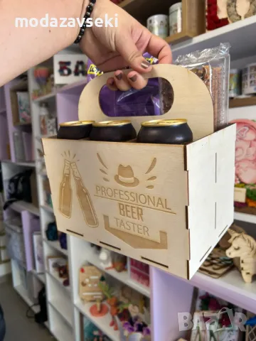 Подаръчна касетка с бира и мезе, снимка 4 - Подаръци за мъже - 47838886