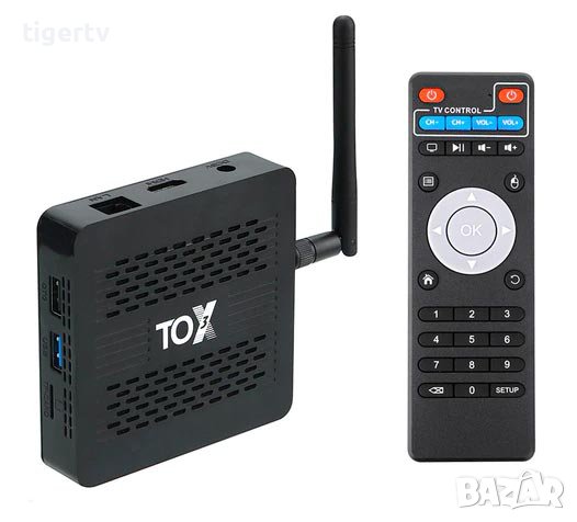 Android TV Box Ugoos TOX3 4/32 Gb, Amlogic S905X4, Android 11, Dual WIFI, Bluetooth, Гаранция 1г., снимка 1 - Плейъри, домашно кино, прожектори - 35975564