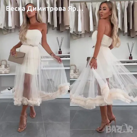 Дамска рокля , снимка 3 - Рокли - 49668590