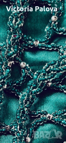 Луксозна изумрудена чанта - хитът на годината, снимка 10 - Чанти - 52668907