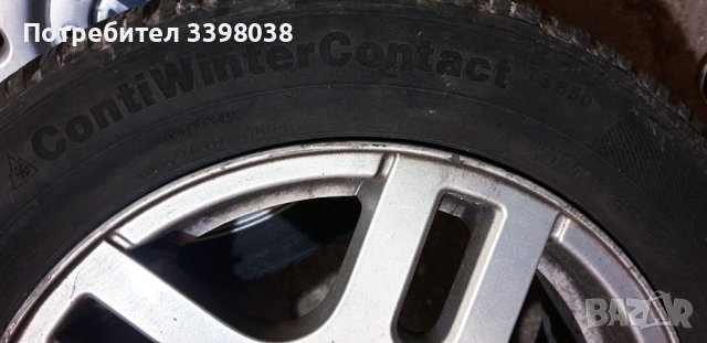 Зимни гуми с джанти 205 55 16 CONTINENTAL ContiWinterContact TS850, снимка 6 - Гуми и джанти - 43021218