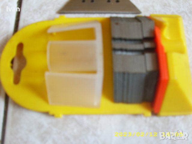 STANLEY-Нови Ножчета/Нож за Ръчен Строителен Шабър-Стъргало-Трапецовидно-60х18мм-Кутия 100 бр, снимка 3 - Други инструменти - 42970103