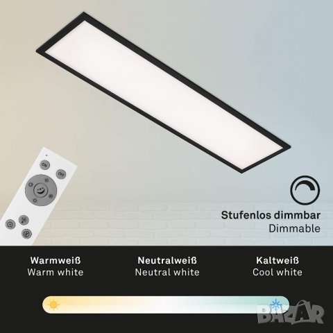 BRILONER Leuchten - плафониер, LED панел, димируем, контрол на цветната температура, снимка 3 - Лед осветление - 39966218