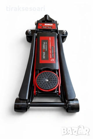 Нископрофилен хидравличен крик KraftRoyal 4T с двойна помпа 75-510 мм, снимка 5 - Други инструменти - 53024284