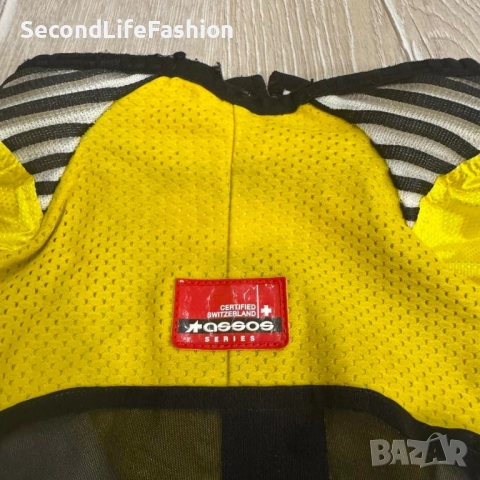 Мъжки колоездачен елек Assos, жълт, Airblock 799 Windstopper лек, снимка 5 - Спортни дрехи, екипи - 52286927