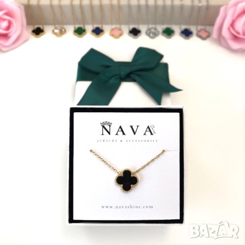 Гривни, колиета, обеци, комплект Van Cleef / Гривна, колие, обеци с детелини от медицинска стомана , снимка 7 - Гривни - 31165642