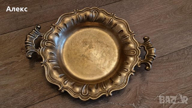 Масивна дебелостенна фруктиера, месинг, 1кг– Франция., снимка 2 - Аксесоари за кухня - 41637457