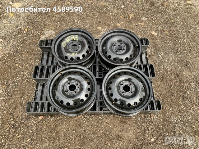 4бр.Оригинални джанти 15цола 4x100 за Dacia Dokker,Lodgy,Sandero,Renault,Nissan Micra