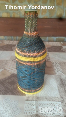 Плетена бутилка., снимка 13 - Антикварни и старинни предмети - 50235877