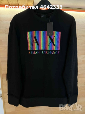 🔥 ЧИСТО НОВ Armani Exchange (A|X) Анцуг с Rainbow Logo | Размери М | С ЕТИКЕТИ 🔥