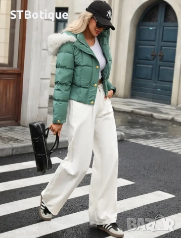 🧥❄️ Дамско зимно яке с флисова подплата – STBoutique ❄️🧥, снимка 3 - Якета - 52013438