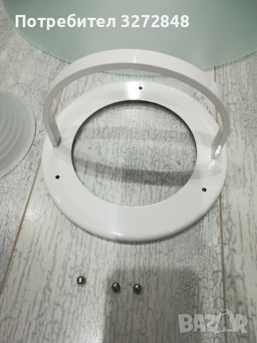 Полилей стъкло и метал - Австрия , снимка 2 - Лампи за таван - 39267945