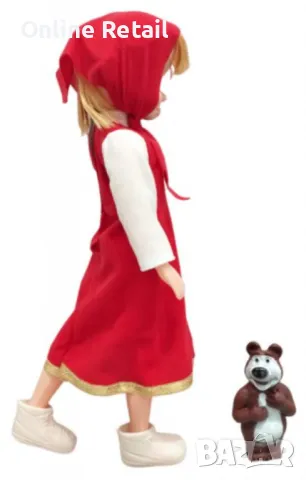 Голяма музикална детска кукла Маша от Маша и Мечокът, снимка 3 - Кукли - 47938376