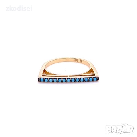 Златен дамски пръстен 1,65гр. размер:49 14кр. проба:585 модел:21884-5