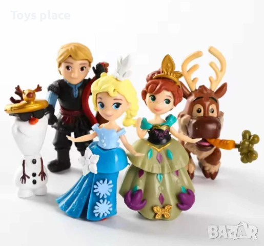 Комплект фигурки Елза и Ана Frozen, фигурки за торта