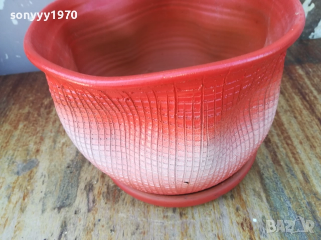 КЕРАМИЧНА САКСИЯ КАШПА 1910251235, снимка 9 - Саксии и кашпи - 52105506