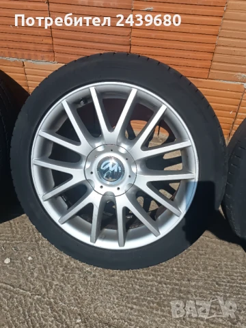 Алуминиеви джанти 17" 5×112 летни гуми 225/45/17, снимка 8 - Гуми и джанти - 51242374