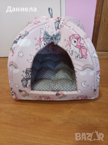 Къщичка иглу за куче /котка от плат и дунапрен , снимка 16 - За кучета - 36659717