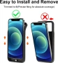 YISHDA калъф с батерия за iPhone 12 Mini/13 Mini (5.4 инча, черен), 6800mAh, снимка 3
