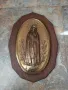 Дървено пано с Богородица , снимка 1