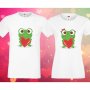 Комплект тениски за влюбени Жабки love frogs couple, снимка 1 - Тениски - 33016843