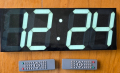 Нов Голям цифров LED часовник с календар, термометър, аларми, броячи и дистанционно, снимка 2