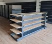 Метални крайстенни и островни стелажи за зоомагазини., снимка 5