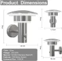 NBHANYUAN 2 броя Външна LED стенна лампа, сензор за движение, 4 режима, снимка 5