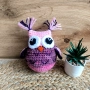 Плетена  играчка бухалче, сова, снимка 5