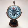 Часовник масивен бронзов настолен с ретро дизайн , снимка 2
