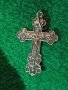 ИЗТОЧНОПРАВОСЛАВНО СРЕБЪРНО РАЗПЯТИЕ КРЪСТ СРЕБРО 925 с Надпис СПАСИ и СОХРАНИ 31182, снимка 3