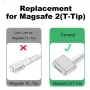  Адаптер USB-C към MagSafe 2 за MacBook с магнитно зареждане и LED, снимка 12