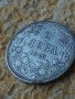 Сребърна монета 2 лева 1910г. Царство България Цар Фердинанд първи 48413, снимка 3