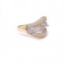 Златен дамски пръстен 3,42гр. размер:57 14кр. проба:585 модел:9937-5, снимка 3