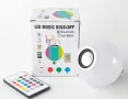 Цветна LED крушка с дистанционно , снимка 1