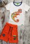 Къс панталон в оранж, снимка 1 - Детски панталони и дънки - 32990482