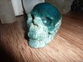 Интересен череп от мъхов ахат, снимка 1