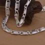 Сребърно синджирче и гривна, снимка 4