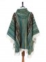 Автентичнo еквадорско унисекс пончо, 100% вълна, зелено, снимка 4